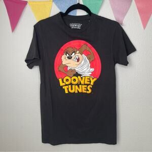 NWT Looney Tunes Tasmanian Devil Black Tee | S